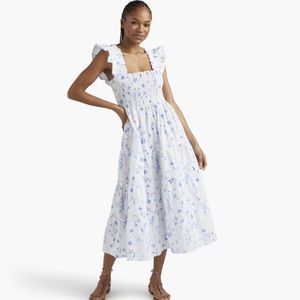 Hill House Ellie Nap Dress- Blue botanical